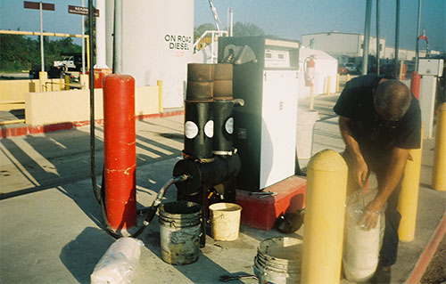 Dirty fuel filter